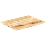 vidaXL Dessus de table Bois de manguier solide 25-27 mm 80x70 cm