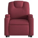 vidaXL Fauteuil inclinable rouge bordeaux tissu