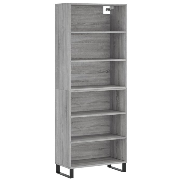 vidaXL Buffet sonoma gris 69 5x32 5x180 cm bois d'ingénierie