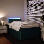 vidaXL Sommier à lattes de lit avec matelas vert foncé 120x190 cm