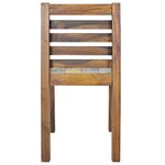vidaXL Chaises à manger lot de 2 bois de récupération solide
