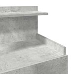 vidaXL Table de chevet avec 2 tiroirs Gris béton 40 x 36 5 x 62 cm