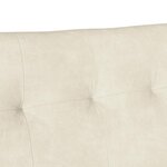vidaXL Banc Chesterfield Crème 112 x 65.5 x 75 cm Velours