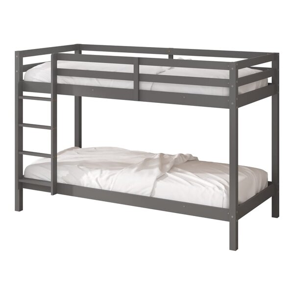 Lit superposé Jip gris + matelas