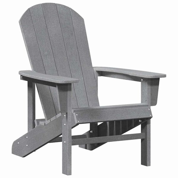 vidaXL Chaise Adirondack Gris clair 82 x 74 x 92 cm HDPE