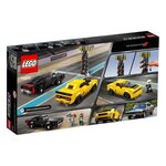 Lego Speed Champions 75893 Dodge Challenger Srt demon 2018 et Dodge Charger R/T 1970