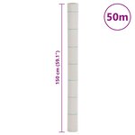 vidaXL Membrane anti-mauvaises herbes blanc 1 5x50 m PP