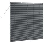 vidaXL Store de Fenêtre Gris foncé 80 x 130 cm Aluminium