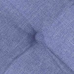 vidaXL Coussins de siège 2 Pièces Bleu denim 40 x 40 x 6 cm tissu