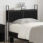 vidaXL Tête de lit de rangement Chêne noir 75 cm Bois d'ingénierie