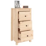 vidaXL Buffets 2 Pièces 40x35x80 cm bois massif de pin