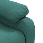 vidaXL Fauteuil inclinable Vert foncé Tissu