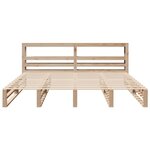 vidaXL Cadre de lit sans matelas 200x200 cm bois massif de pin