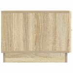 vidaXL Table basse Chêne Sonoma 49 x 50 x 37 cm Bois d'ingénierie
