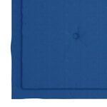 vidaXL Chaises de jardin avec coussins bleu royal lot de 3 Bois teck