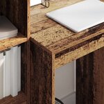 vidaXL Bureau avec tiroir avec étagère avec stockage 2 Pièces Bois ancien