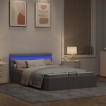 vidaXL Cadre de lit à rangement hydraulique sans matelas 140x200 cm