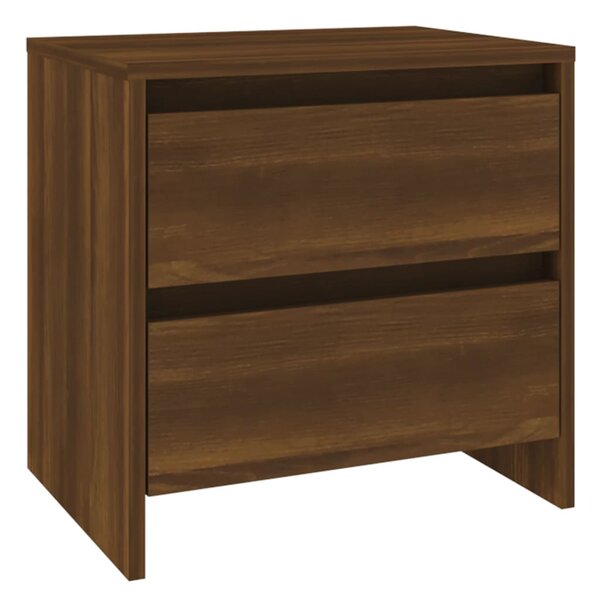 vidaXL Table de chevet Chêne marron 45x34 5x44 5 cm bois d'ingénierie