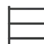 vidaXL Cadre de lit métal sans matelas avec tête de lit noir 140x200cm