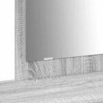 vidaXL Table de Toilette Gris 100 x 40 x 70 cm Bois d'ingénierie