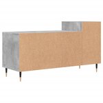 vidaXL Meuble TV Gris béton 100x35x55 cm Bois d'ingénierie