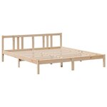 vidaXL Lit bibliothèque sans matelas 180x200 cm bois massif de pin
