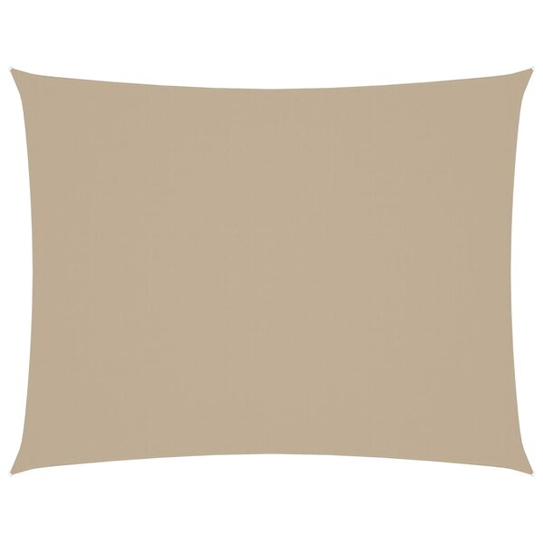 vidaXL Voile de parasol tissu oxford rectangulaire 5x6 m beige