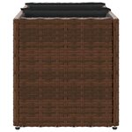 vidaXL Jardinières avec 3 pots 2 Pièces marron 105x30x32cm résine tressée