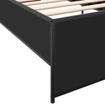 vidaXL Cadre de lit sans matelas noir 75x190 cm