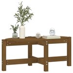 vidaXL Table basse Marron miel 87x48x35 cm Bois massif de pin