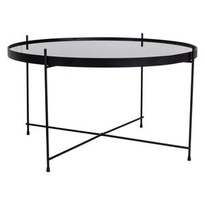 House Nordic Table basse Scarlett 70x40 cm Rond Noir