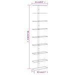 vidaXL Casier à vin mural pour 9 bouteilles 2 Pièces Doré Fer