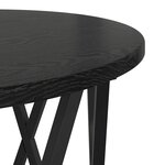 Tables d'appoint empilables vidaXL 3 Pièces Bois d'ingénierie Chêne Noir