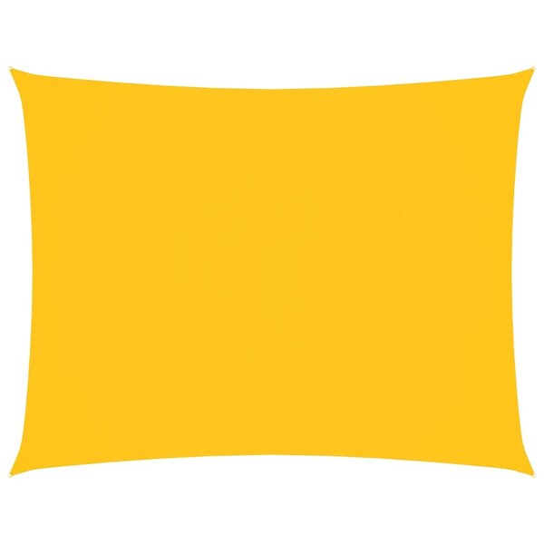 vidaXL Voile de parasol tissu oxford rectangulaire 4x6 m jaune
