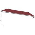 vidaXL Auvent rétractable automatique bordeaux 500x350 cm
