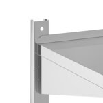 vidaXL Étagère murale à 2 niveaux 50x40x60 cm argenté acier inoxydable