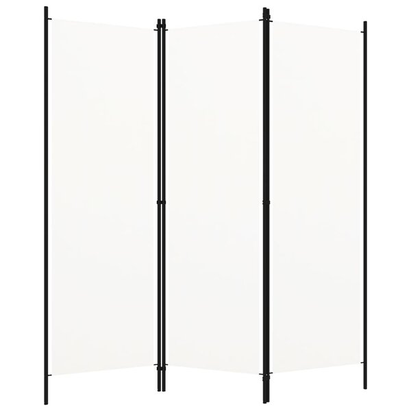 vidaXL Cloison de séparation 3 panneaux Blanc 150x180 cm