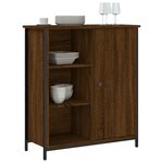 vidaXL Buffet chêne marron 70x30x80 cm bois d'ingénierie