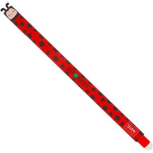 Legami EP0074 - Stylo à encre gel effaçable Ladybug Get Lucky - Erasable Pen