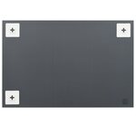 vidaXL Miroirs muraux 2 Pièces 60x40 cm Rectangulaire Verre