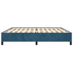 vidaXL Cadre de lit Bleu foncé 200x200 cm Velours