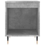 vidaXL Tables de chevet 2 Pièces gris béton 40x35x50 cm bois d’ingénierie