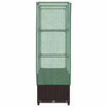 vidaXL Jardinière surélevée avec housse aspect rotin 80x40x138 cm