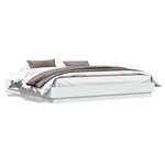vidaXL Cadre de lit avec LED sans matelas blanc 180x200 cm