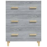 vidaXL Buffet Sonoma gris 70x34x90 cm Bois d'ingénierie