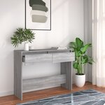 vidaXL Table console sonoma gris 100x35x76 5 cm bois d'ingénierie