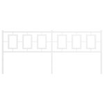 vidaXL Tête de lit métal blanc 193 cm