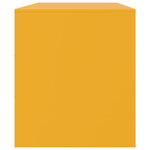 vidaXL Meuble TV jaune moutarde 99x39x44 cm acier