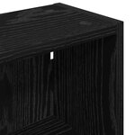 vidaXL Armoire murale de salle de bain Chêne Noir 40 x 16 x 62 5 cm