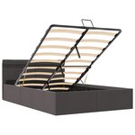 vidaXL Cadre de lit à rangement hydraulique sans matelas 120x200 cm